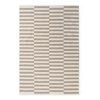 Apverčiamas/rankų darbo baltos spalvos/pilkos spalvos iš vilnos kilimas 200x300 cm Vika – Hanse Home