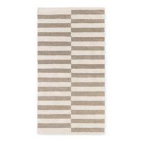 Apverčiamas/rankų darbo baltos spalvos/pilkos spalvos iš vilnos kilimas 80x150 cm Vika – Hanse Home