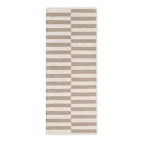 Apverčiamas/rankų darbo baltos spalvos/pilkos spalvos iš vilnos kilimas 80x200 cm Vika – Hanse Home