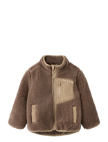 Name It - Nmnmattia Sherpa Jacket Pb1 - Flisinė striukė - Ruda