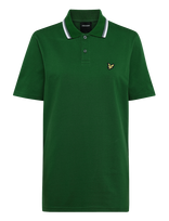 Lyle & Scott - Tipped Track Polo Shirt - Marškinėliai trumpomis rankovėmis - Žalia