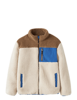 Name It - Nkmmacey Teddy Jacket Block - Flisinė striukė - Kreminė spalva