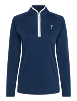 RS Sports - Women's National Team Half Zip Rec (Navy,M,St) - Sportiniai marškinėliai ilgomis rankovėmis - Tamsiai mėlyna