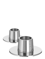 Ester & Erik - Candle Holder 2-Pack - Candle Holders - Sidabro