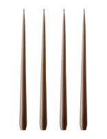 Ester & Erik - Slim Candle 24Cm 4-Pack - Žvakė - Ruda