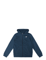New Balance - New Balance French Terry Small Logo Full Zip Hoodie - Džemperis - Tamsiai mėlyna