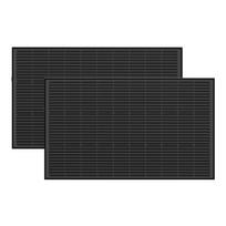 EcoFlow Solar Panel Set 2x100W 5006101005 saulės modulių rinkinys 200W monokristalinis MC4 standus Juoda