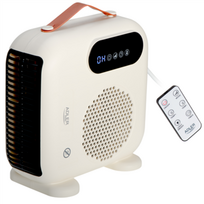Adler LED Fan Heater with Remote Control | AD 7756 | Fan heater | 2000 W | Beige | IPX0