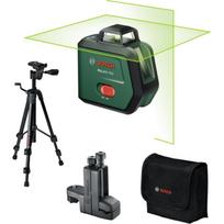 Bosch PLL360-15G Premium komplektas 0603663K02, 30m, ±0,4mm/m, 120°, IP54, žalias lazeris, USB-C įkrovimas