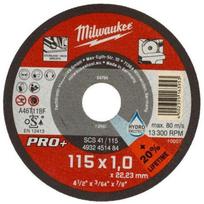 Milwaukee 4932451485 PRO+ plokščias metalo pjovimo diskas, 115x1x22.2 mm, 200 vnt.