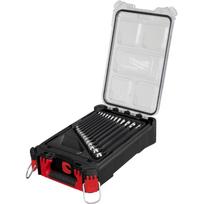 Milwaukee MAXBITE kombinuotų raktų rinkinys 15vnt, PACKOUT kompaktiškas organizatorius, 8-22mm, 15°, I-Beam, 4932498141