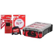 Milwaukee Wood Working Set 4932493287, 11.7x24.9x38.6cm, 8vnt., su įrankiais, organizatorius