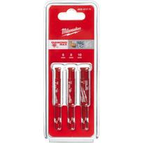 Milwaukee 4932471771 Deimantinių grąžtų rinkinys, 6-10mm, 3 vnt., ¼" Hex, šlapiam/sausam gręžimui
