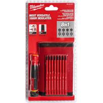 Milwaukee 4932493659 Izoliuotas 8-in-1 precizinis atsuktuvų rinkinys, 1000V, VDE, magnetinis, su dėklu