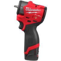 Milwaukee M12 FSCIWF14-252X 4933498974, 12V, 1/4", 95Nm, 136Nm, 3800rpm, 4 režimai, bešepetėlis, LED, 2x2,5Ah, HD dėžutė