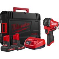 Milwaukee M12 FCIWF38G3-502X 4933493452, 12V, 3/8", 542Nm, 745Nm, 4 greičiai, 2x5Ah, bešepetinis, LED, HD Box