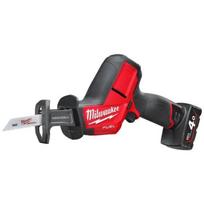 Milwaukee M12 CHZ-402C 4933500571, stūmoklinis pjūklas, 12V, 4.0Ah, 2 akumuliatoriai, įkroviklis, be šepetėlių, REDLINK PLUS