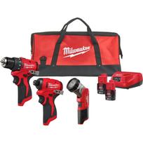 Milwaukee M12 BLPP3A-202B 4933499694, 12V, 2x2Ah, įkroviklis, krepšys