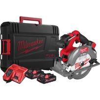 Milwaukee M18 FCS552-302X Diskinis pjūklas, 18V, 3Ah, 165mm, 57mm, 44mm, 50°, 6000rpm, bešepetinis, LED, dulkių adapteris, dėklas