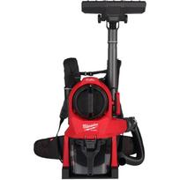 Milwaukee M18 FBPV2-0 4933500039, kuprinės tipo dulkių siurblys, 18V, 3,8l, 1983l/min, L klasė, HEPA H13, be akumuliatoriaus