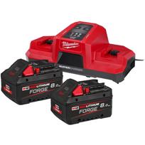 Milwaukee M18 FORGE akumuliatorių ir įkroviklio rinkinys M18 FORGENRG-802DBSC 4933498616, 2x8Ah, 18V, 18A, 2 lizdai