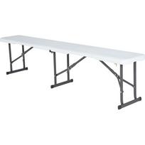 Sulankstomas suolas Lifetime Boston, baltas, 183x30x42 cm