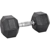Šešiakampis hantelis inSPORTline Hexsteel 16 kg