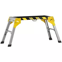 Sulankstomas aliumininis darbastalis su rankena, neslystantis, 150 kg, 110 x 32 x 50 cm