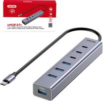 Unitek Unitek Aktywny Hub USB-C  3x USB-C 10Gbps  4x USB-A 5Gbps z zasilaczem | H1335AGY01-EU | 4894160059406