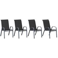 AMBIA GARDEN metalinės lauko kėdės, 4 vnt