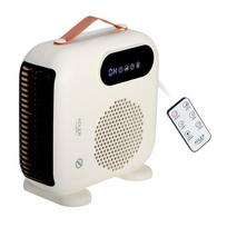 Adler  LED Fan Heater with Remote Control | AD 7756 | Fan heater | 2000 W | Beige | IPX0 | AD 7756 | 5905575912725