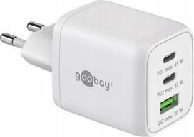 Goobay  65 W USB-C PD GaN Multiport Fast Charger Nano, White | 64754 | 4040849647543