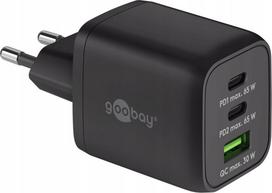 Goobay 64753 65 W USB-C PD GaN Multiport Fast Charger Nano, Black | 64753 | 4040849647536