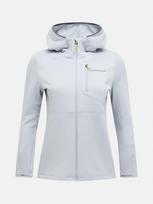 Peak Performance Bluza damska PEAK PERFORMANCE W Trail Polartec Power Grid Zip Hood kolor szary - M
