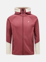 Peak Performance Bluza męska PEAK PERFORMANCE M Rider Essentials Midlayer Zip Hood kolor czerwony - XL