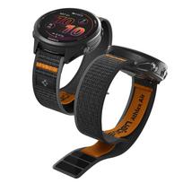 Spigen Athlex Air dirželis, skirtas Garmin Quick Release 22 mm – juodai oranžinis