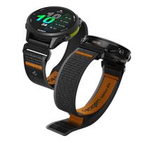 Spigen Athlex Air dirželis Garmin QuickFit 22 mm - juoda ir oranžinė spalva