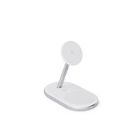 Epico UltraBase EX40 Qi2 (15W) MagSafe Compatible 2-in-1 Wireless Charging Stand - White