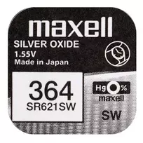 Baterija - Maxell 364 SR621SW Laikrodžio Baterija, 1 vnt.