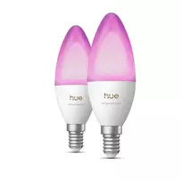 Philips Hue E14 3.7W RGBW B39 Candle Bulb 2-Pack