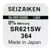 Baterija – Seizaiken SEIKO 364 (SR621SW) Sidabro Oksido Baterija Laikrodžiui, 1 vnt.