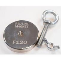 RED LINE MAGNET F120 Search neodymium magnet with 120kg -130kg breakaway force metalo detektorius F120
