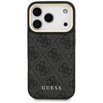 GUESS 4G Case with Magsafe Wallet for iPhone 17 Pro, Black