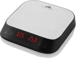 ETA | Virtuvinės svarstyklės | ETA877790000 Artista | Maksimalus svoris (talpa) 3kg | Gradacija 1 g | Ekrano tipas: LED | Integruotas laikmatis | Sidabrinis
