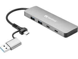 Sandberg USB-C/A to 2xUSB-A+2xUSB-C Hub USB-C/A to 2xUSB-A+2xUSB-C Hub