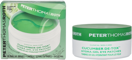 Peter Thomas Roth P.T. Roth agurkų detoksikuojantys drėkinamieji geliniai paakių pleistrai, 60 vnt.