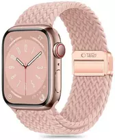 Apyrankė Apple Watch 4 / 5 / 6 / 7 / 8 / 9 / SE / Ultra 1 / 2 (42 / 44 / 45 / 49 mm) Tech-Protect Nylonmag Dusty Rose rožinės spalvos