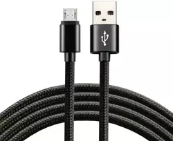 Kabelis - everActive USB Į Micro USB CBB-1.2MB 2.4A 480Mbps 1.2m Juodas