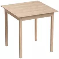 Virtuvinis stalas, vakarienės stalas, kvadratinis stalas, modernus dizainas, 75 cm x 75 cm x 76 cm, natūrali mediena