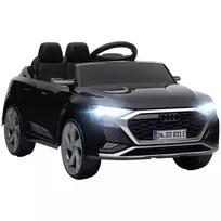 Elektrinis vaikiškas automobilis, 12V Audi Q8, 3-5 km/h, su nuotolinio valdymo pultu, priekiniais žibintais, muzika, juodas